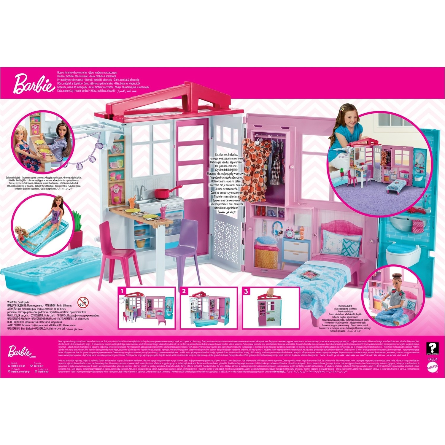 Дом Barbie переносной FXG54