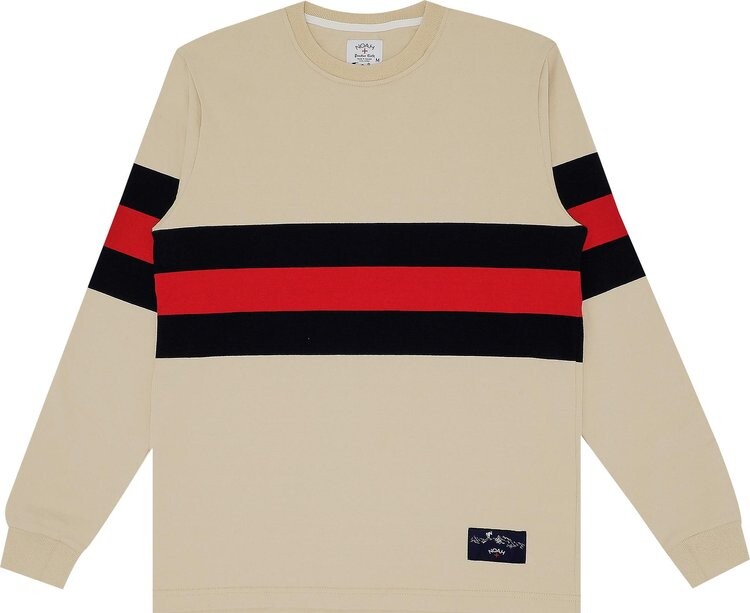 

Лонгслив Noah Long-Sleeve Rugby Crew 'Vegas Gold/Navy/Dark Red', золотой