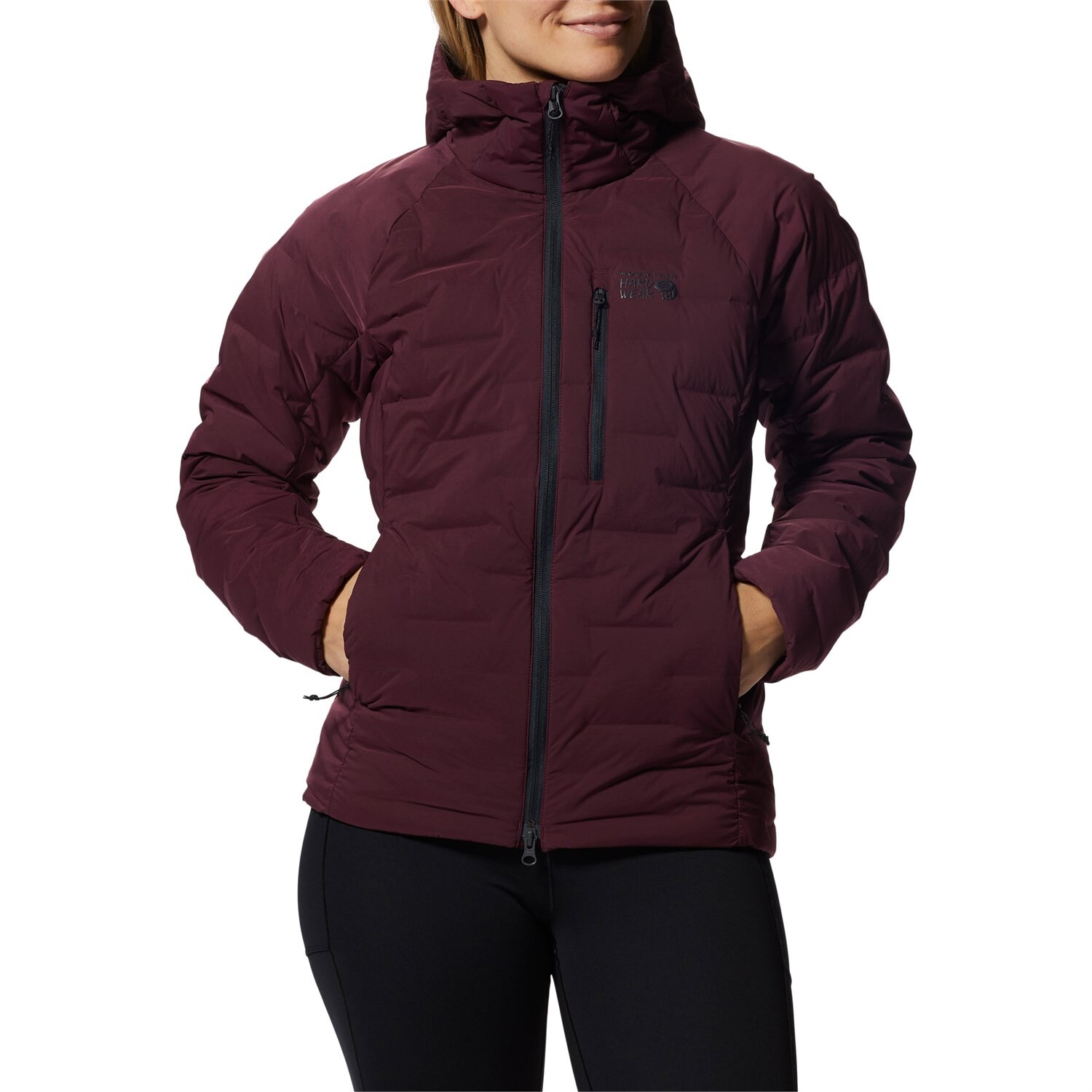

Толстовка с капюшоном Mountain Hardwear Stretchdown - женская, красный