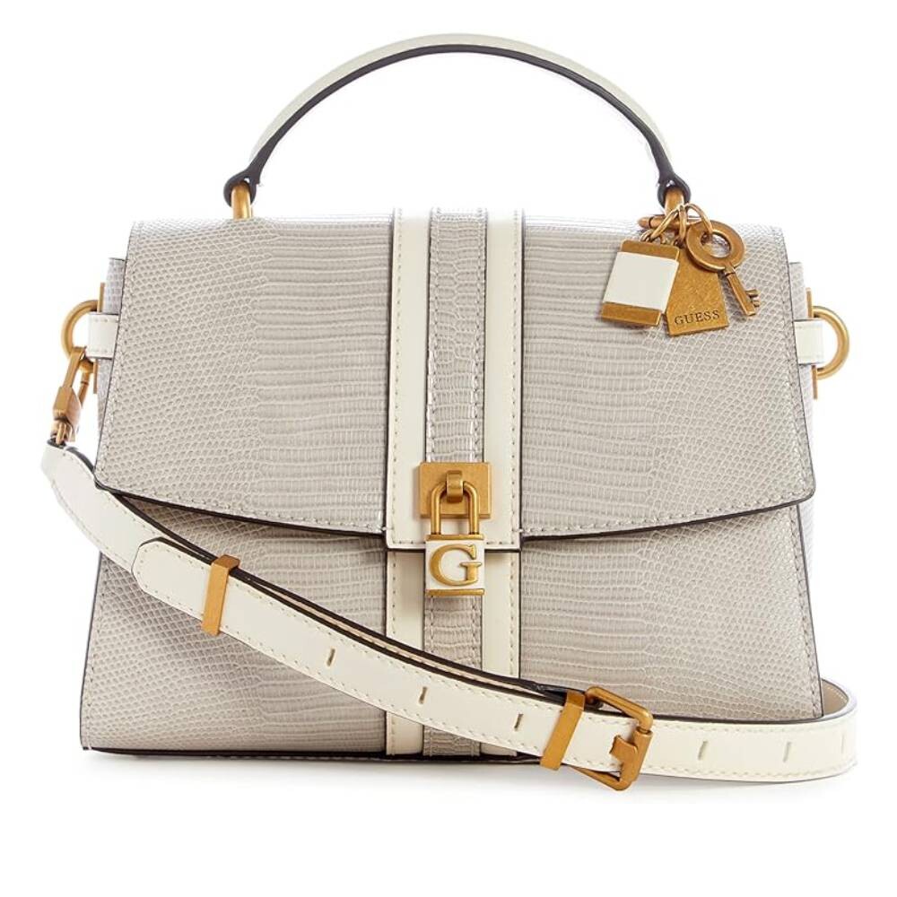 

Сумка Guess Ginevra Top Handle Flap, бежевый