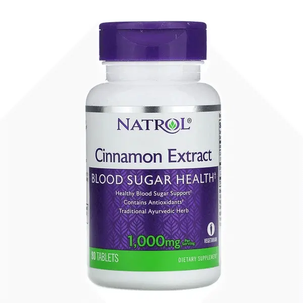 

Экстракт корицы, 500 мг, 80 таблеток, Natrol