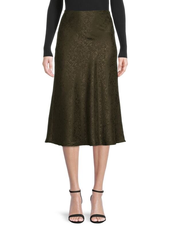 

Жаккардовая атласная юбка Chenault Olive