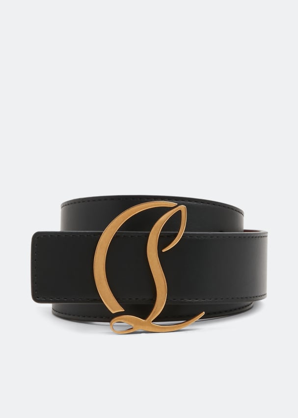 цена Ремень CHRISTIAN LOUBOUTIN CL Logo belt, черный