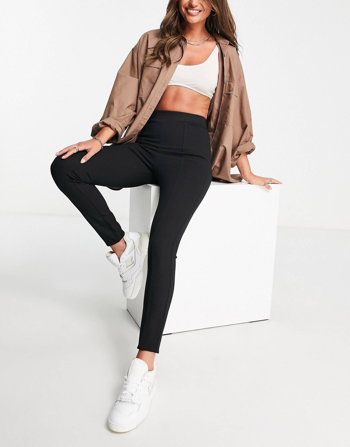 

леггинсы Miss Selfridge со швами, Черный