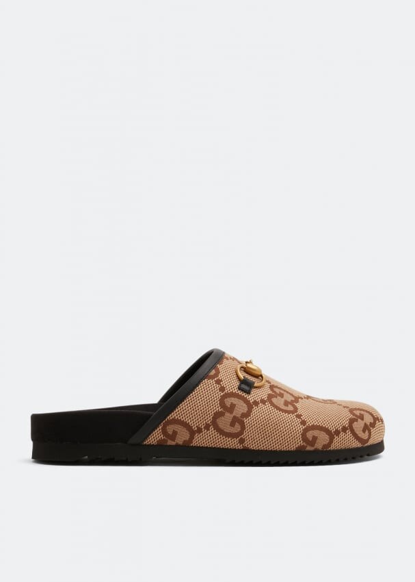 

Сандалии GUCCI Maxi GG slip-on sandals, коричневый