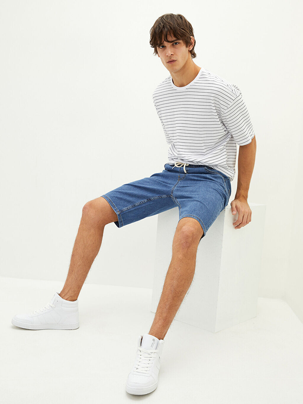 

Мужские джинсовые шорты стандартного кроя LCW Jeans