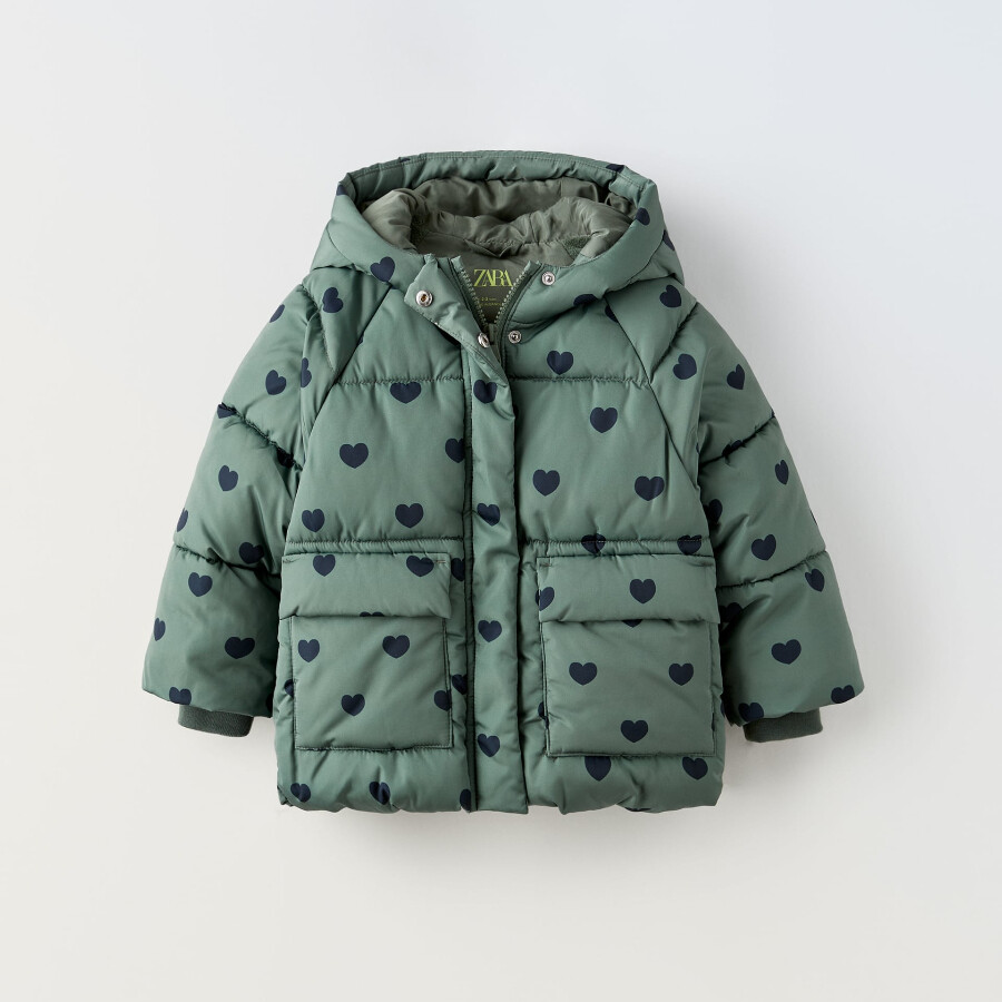 

Куртка для девочки Zara Water-repellent, зеленый
