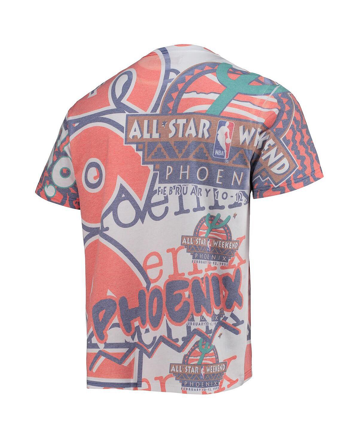 Мужская белая футболка nba all-star game 1995 hardwood classics jumbotron  Mitchell & Ness, белый