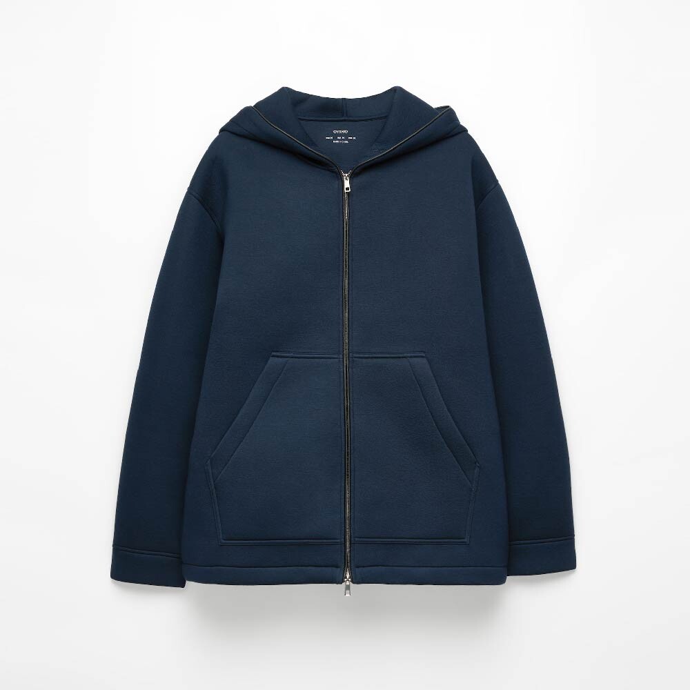 

Толстовка Oysho Neoprene-effect, темно-синий