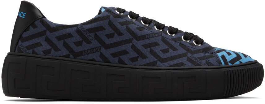 

Синие кроссовки Greca Versace