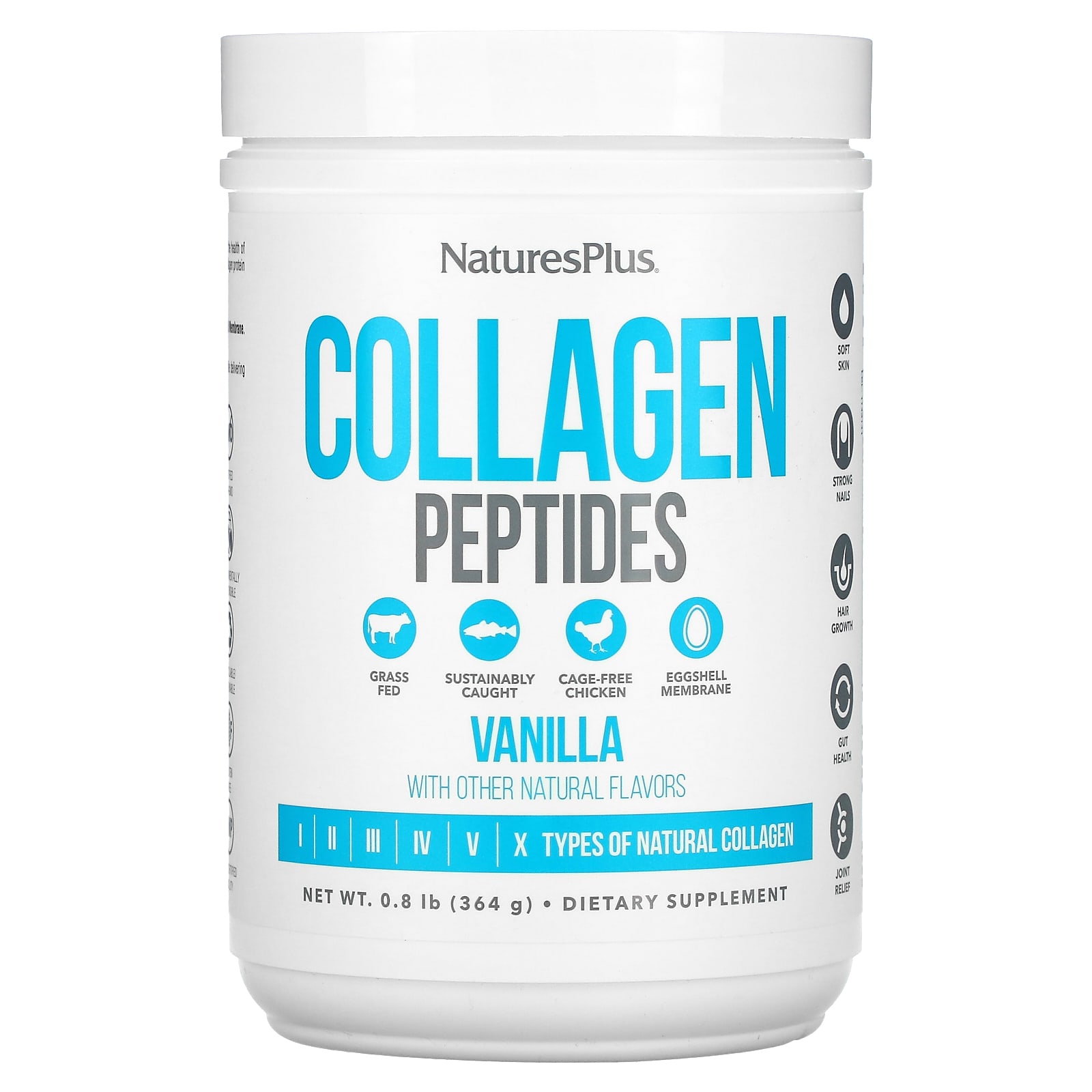 Пептиды Коллагена NaturesPlus, ваниль, 364 г naturesplus пептиды коллагена 90 капсул