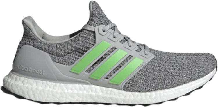 Кроссовки Adidas UltraBoost 4.0 'Grey Lime', серый - фото