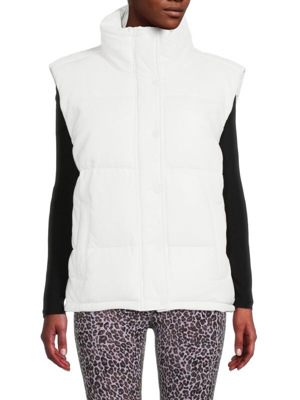 

Пуховик из искусственной кожи Marc New York Winter white