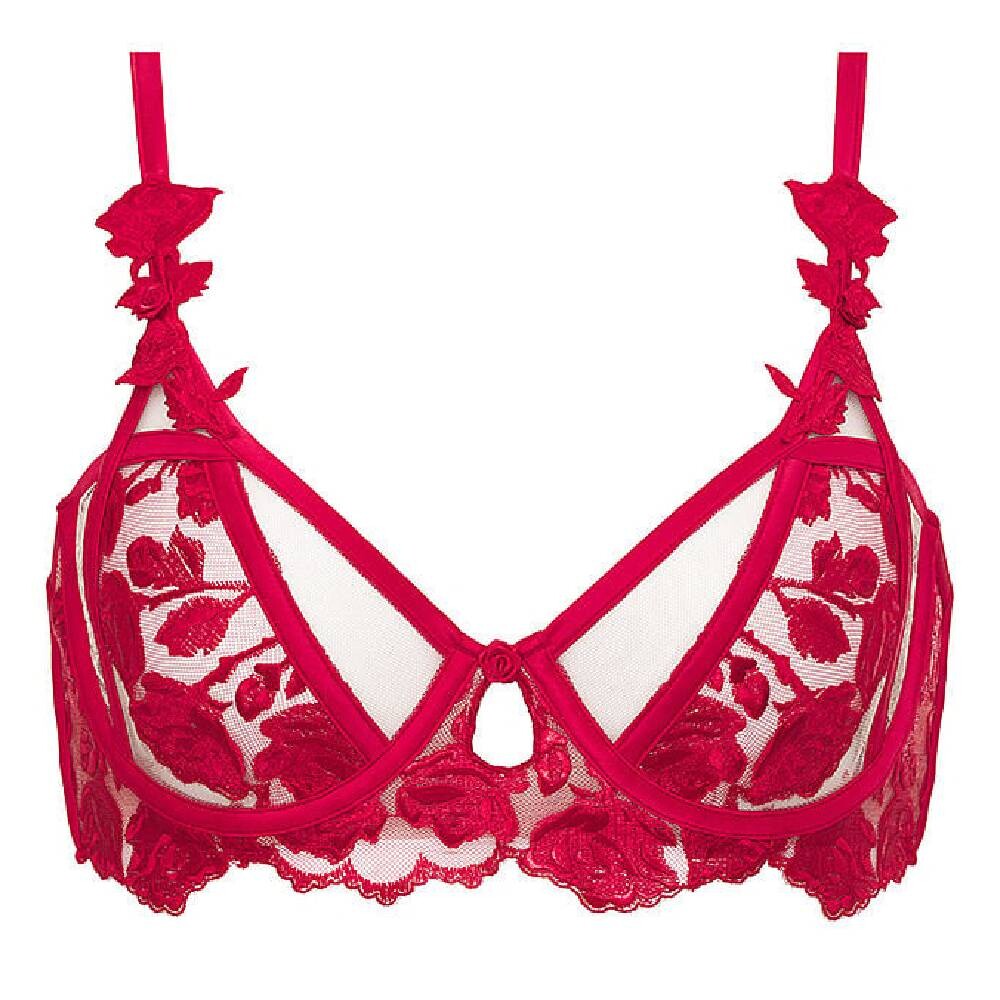 

Бюстгальтер на косточках Victoria's Secret Romantic Roses, красный