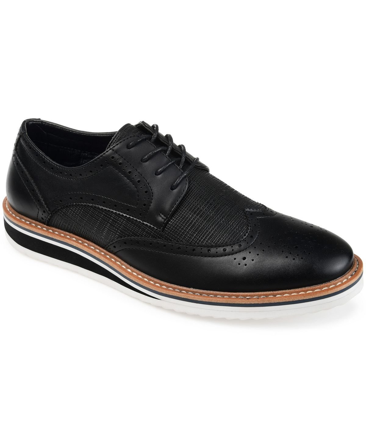 

Мужские туфли дерби warrick wingtip Vance Co., черный