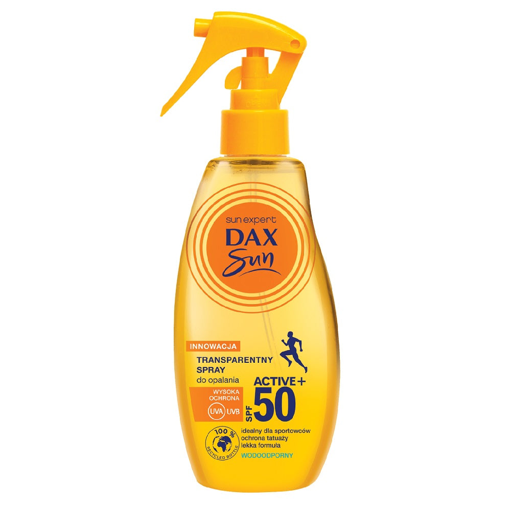 

Dax Sun Прозрачный солнцезащитный спрей Active+ SPF50 200мл