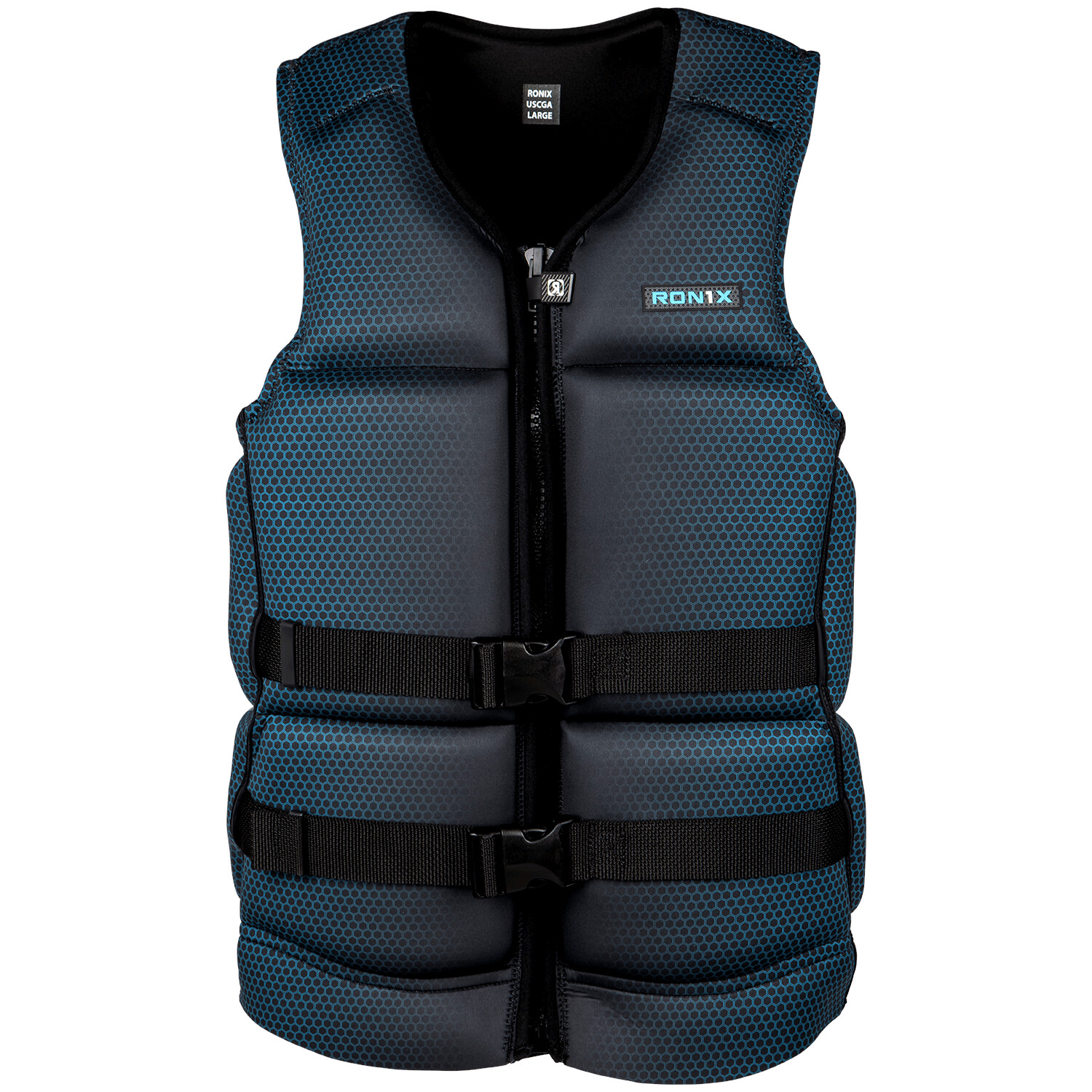 

Жилет для вейкбординга Ronix One Capella 3.0 CGA 2023, черный/бирюзовый