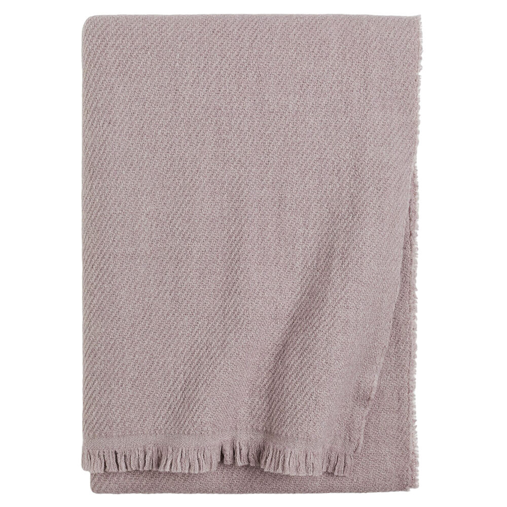 

Плед H&M Home Wool, светло-фиолетовый