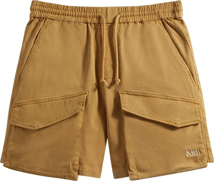 Шорты Kith Garment Dyed Twill Boreum Cargo Short 'Highland', загар - фото