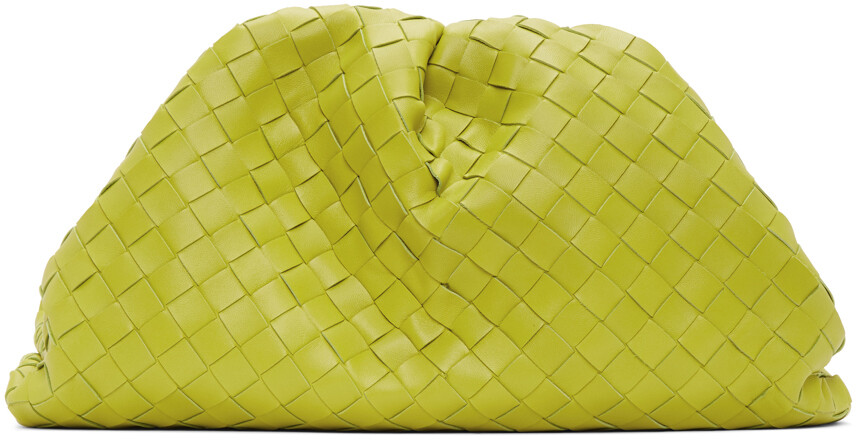 

Зеленый клатч Intrecciato 'The Pouch' Bottega Veneta
