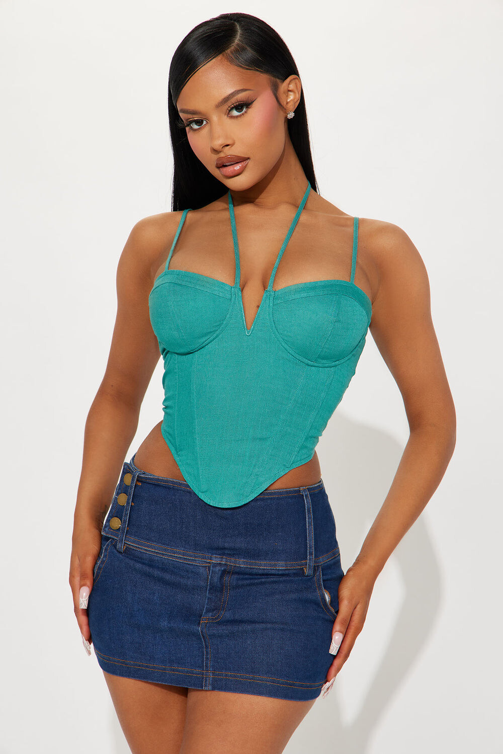

Топ Fashion Nova GW22X2504, аква