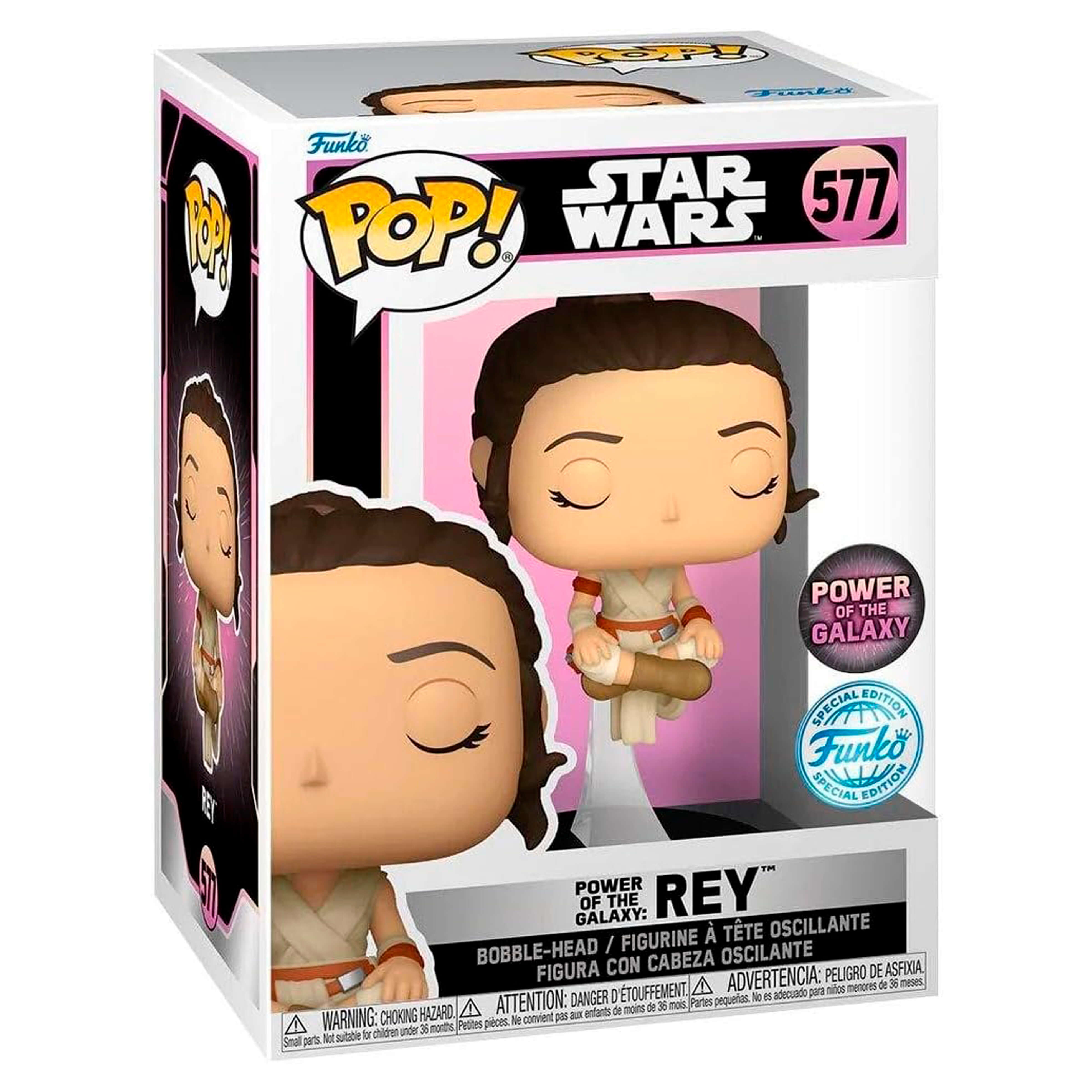 Фигурка Funko POP! Star Wars: Power of The Galaxy - Rey, Exclusive кеннер звездные войны коллекционная фигурка хан соло эндор 10см hasbro