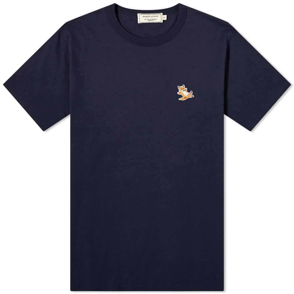 

Футболка Maison Kitsuné Chillax Fox Patch Classic Tee, Черный