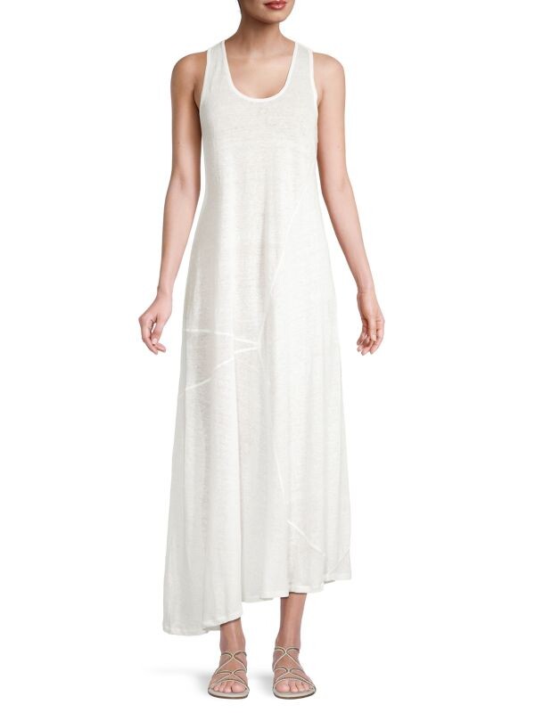 

Асимметричное макси-платье racerback Jil Sander Natural