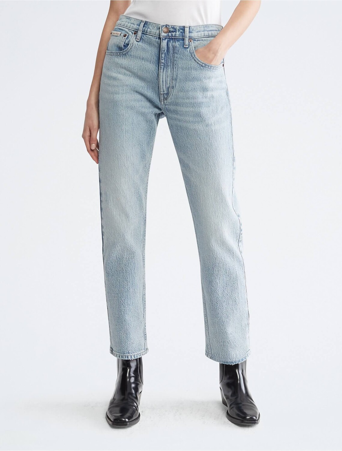 

Джинсы Calvin Klein Original Straight, светло-голубой