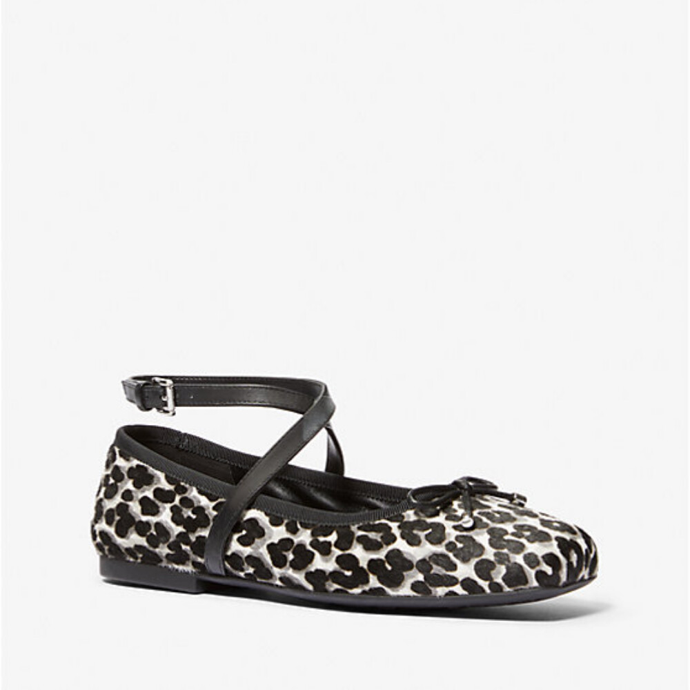 

Балетки Michael Kors Collette Leopard Print, черный/белый