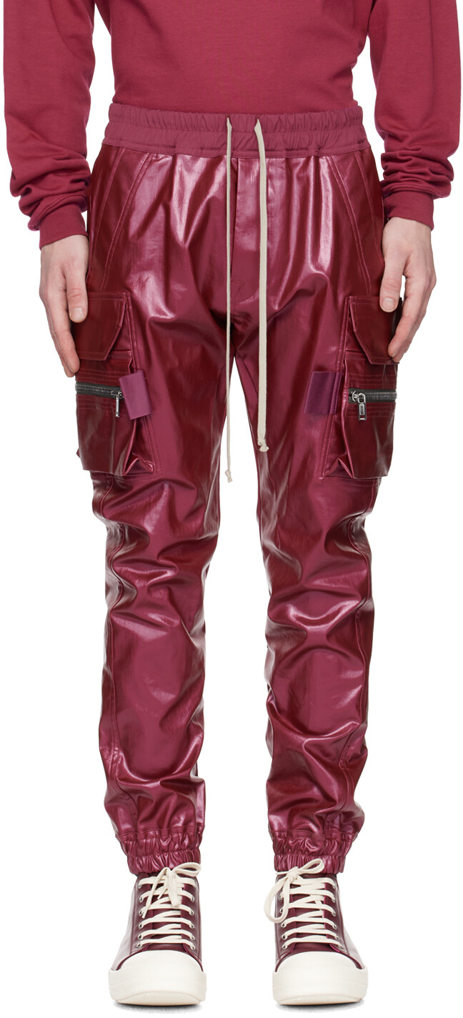 

Розовые джинсовые брюки карго Mastodon Rick Owens, Розовый