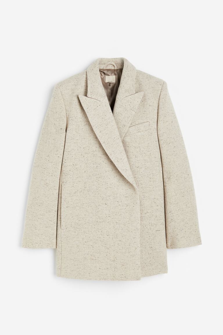 

Куртка из смесовой шерсти H&M, светло-бежевый