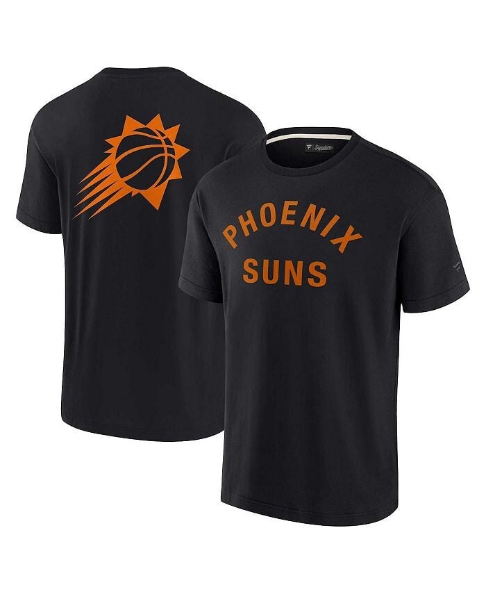 

Мужская и женская черная супермягкая футболка Phoenix Suns Fanatics Signature, черный