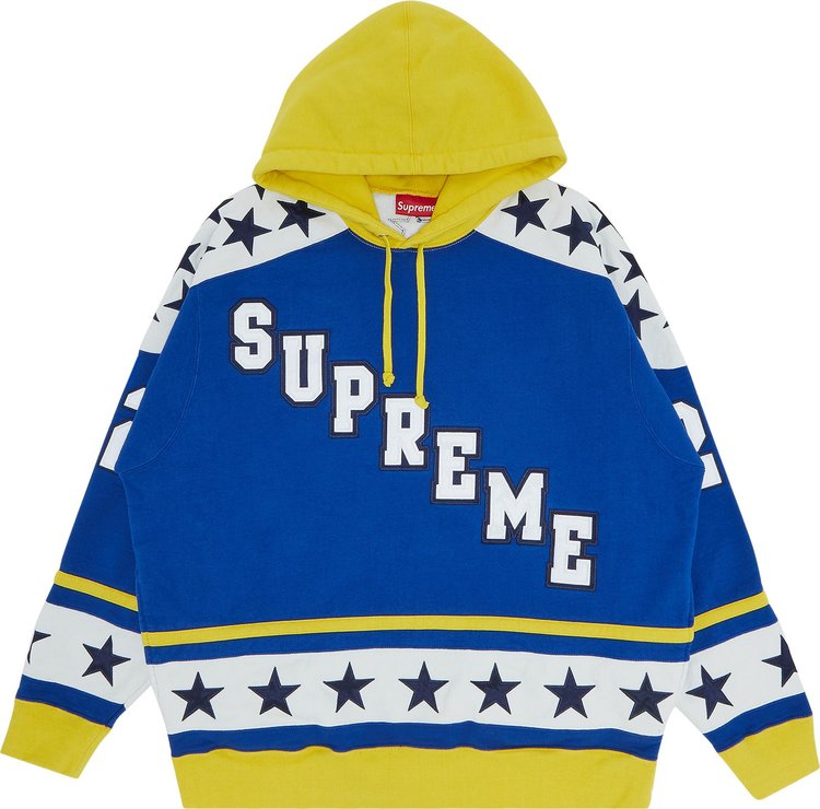 Толстовка Supreme Hockey Hooded Sweatshirt 'Royal', синий толстовка supreme hockey hooded sweatshirt black черный