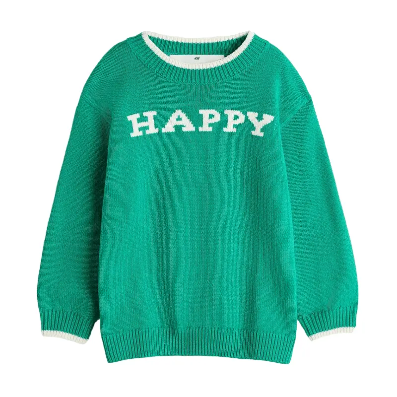 

Свитер H&M Happy, зеленый