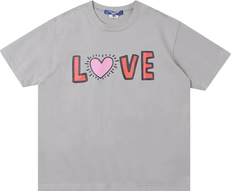 

Футболка Junya Watanabe Keith Haring Love T-Shirt Grey, серый