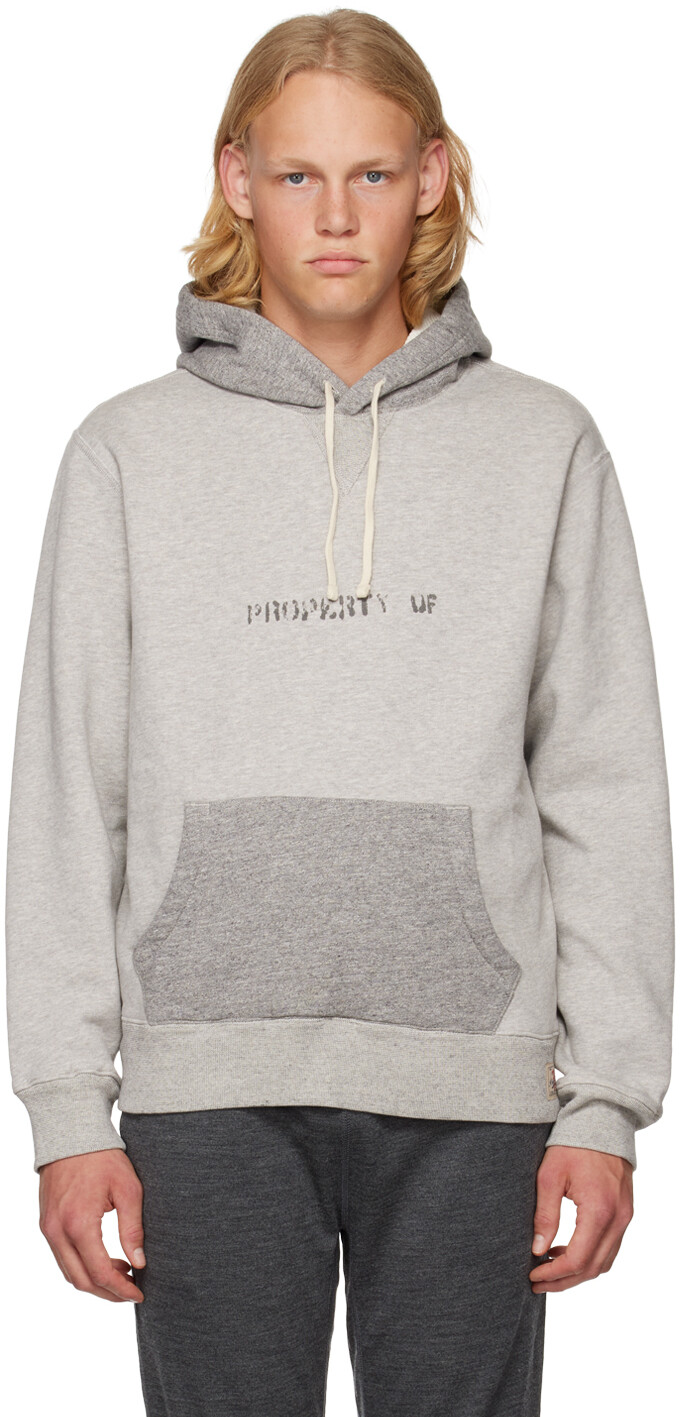 

Серый двухцветный худи Polo Ralph Lauren