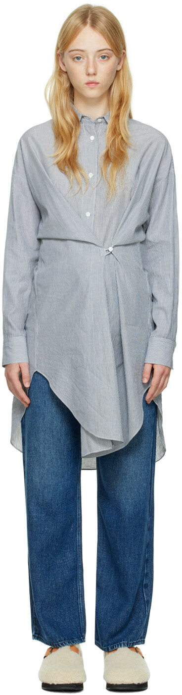 

Черно-белое мини-платье Seen Shirt Isabel Marant Etoile