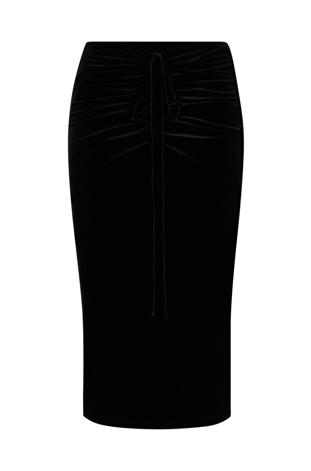 

Юбка Boss Velour Pencil With Gathered Front Detail, черный