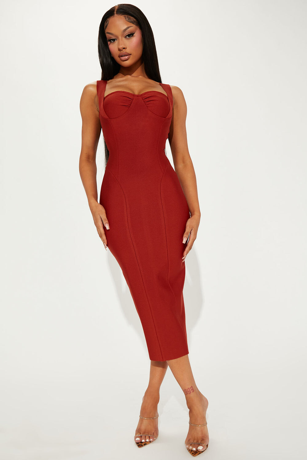

Платье Fashion Nova VD7856, ржавчина