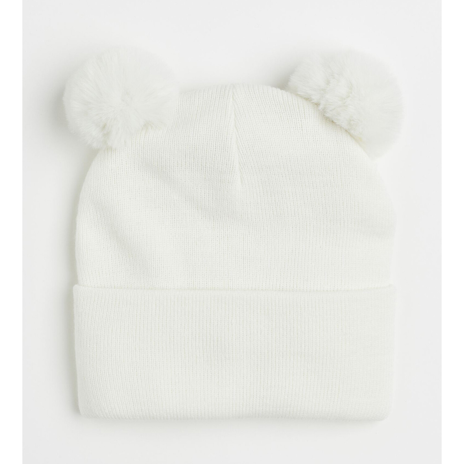 

Шапка с помпоном H&M Solid-color, белый