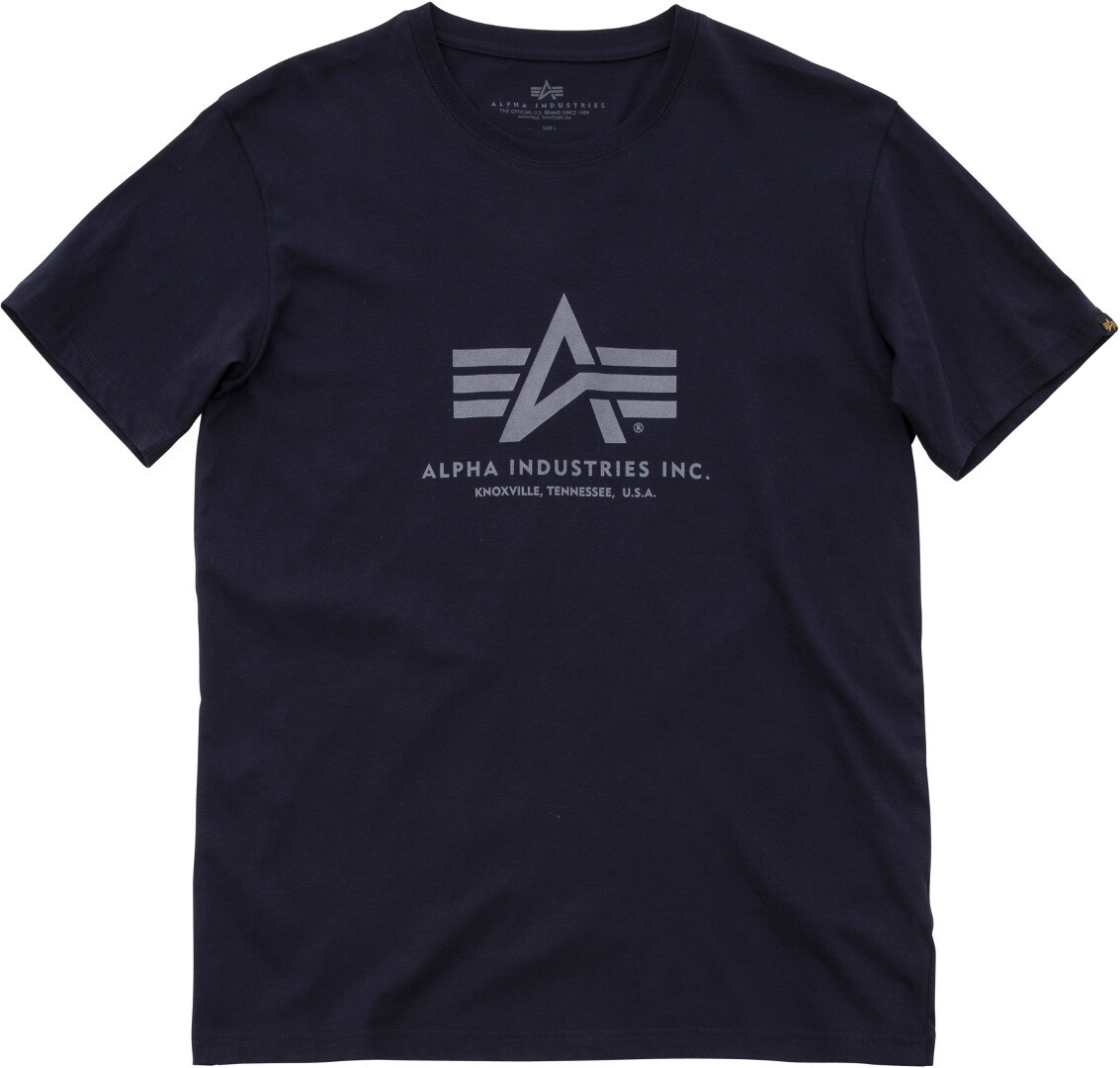 

Футболка Alpha Industries Basic, сине-серая