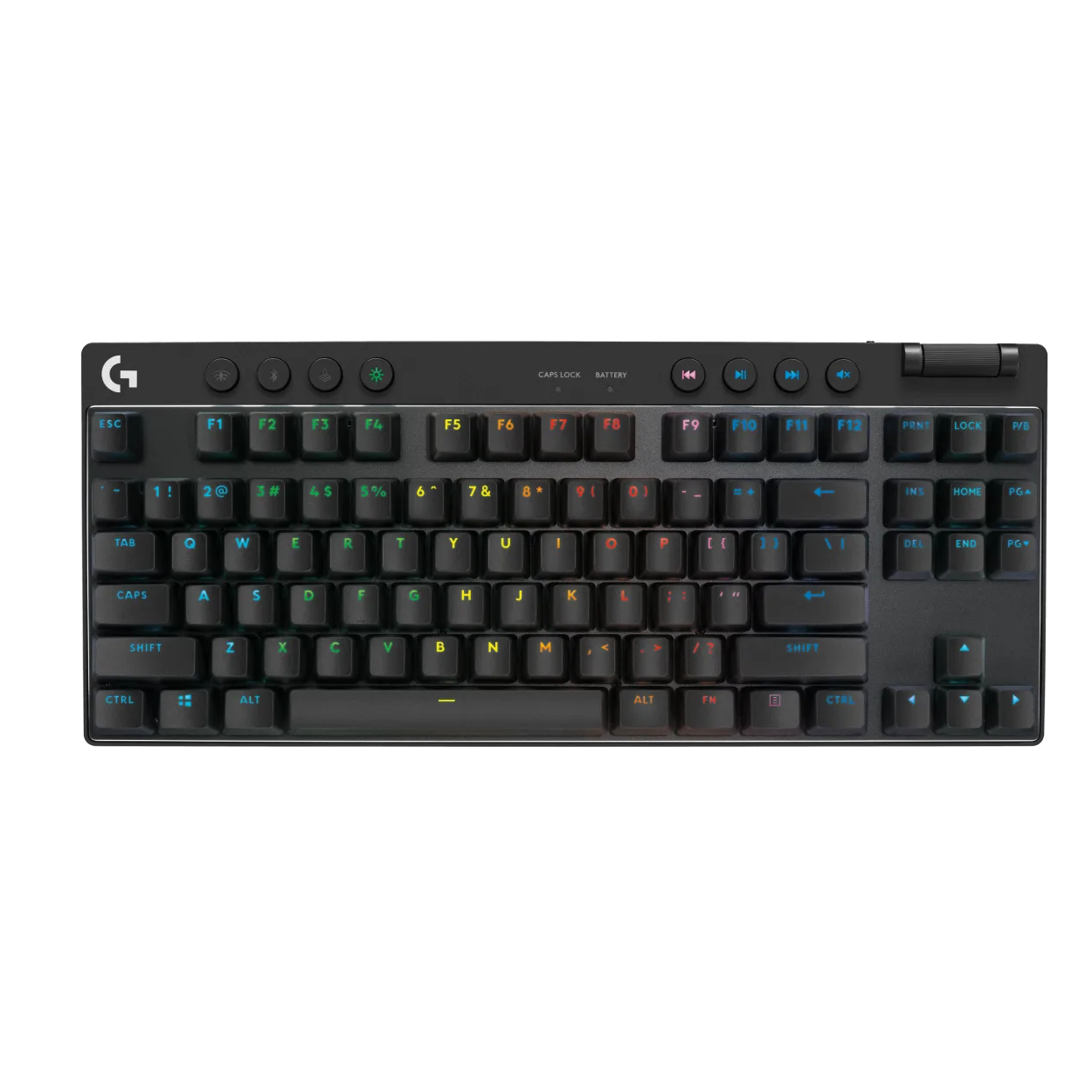 Игровая клавиатура Logitech G PRO X TKL Lightspeed, Clicky (GX Blue),  черный, английская раскладка