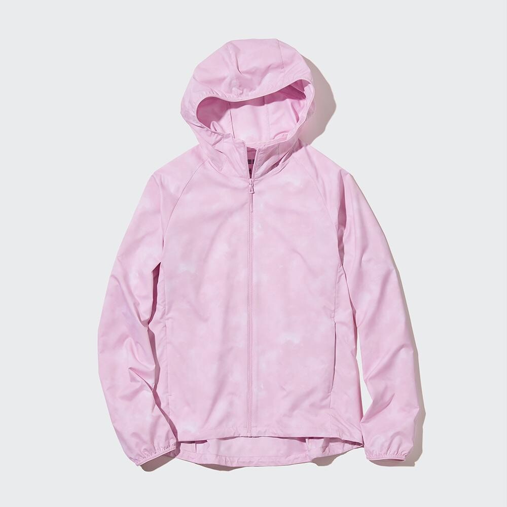 

Куртка с капюшоном Uniqlo, розовый