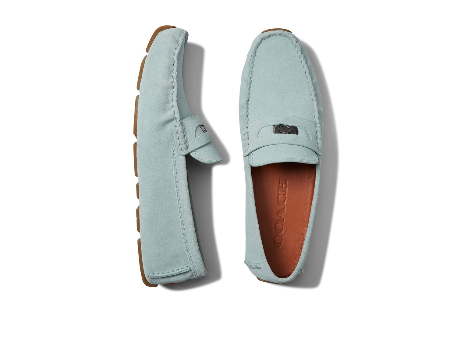 

Мокасины COACH, C Coin Suede Driver