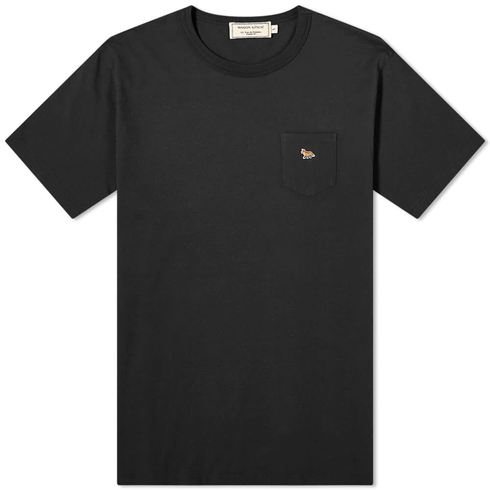 

Футболка Maison Kitsuné Profile Fox Patch Pocket Tee, Черный