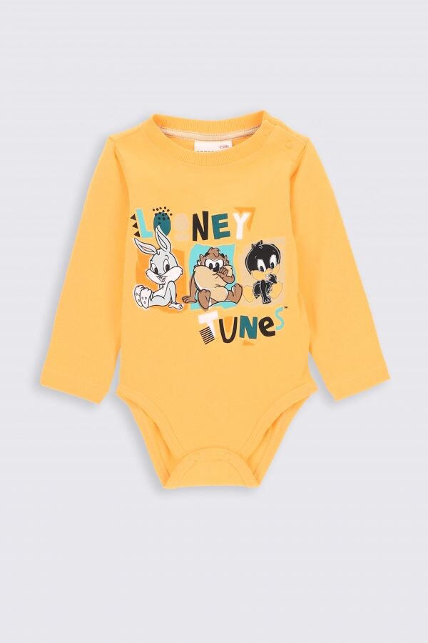 

Боди с длинным рукавом Coccodrillo Looney Tunes, оранжевый