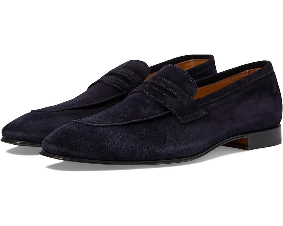 

Лоферы Massimo Matteo Velour Penny Loafer, цвет Deep Blue