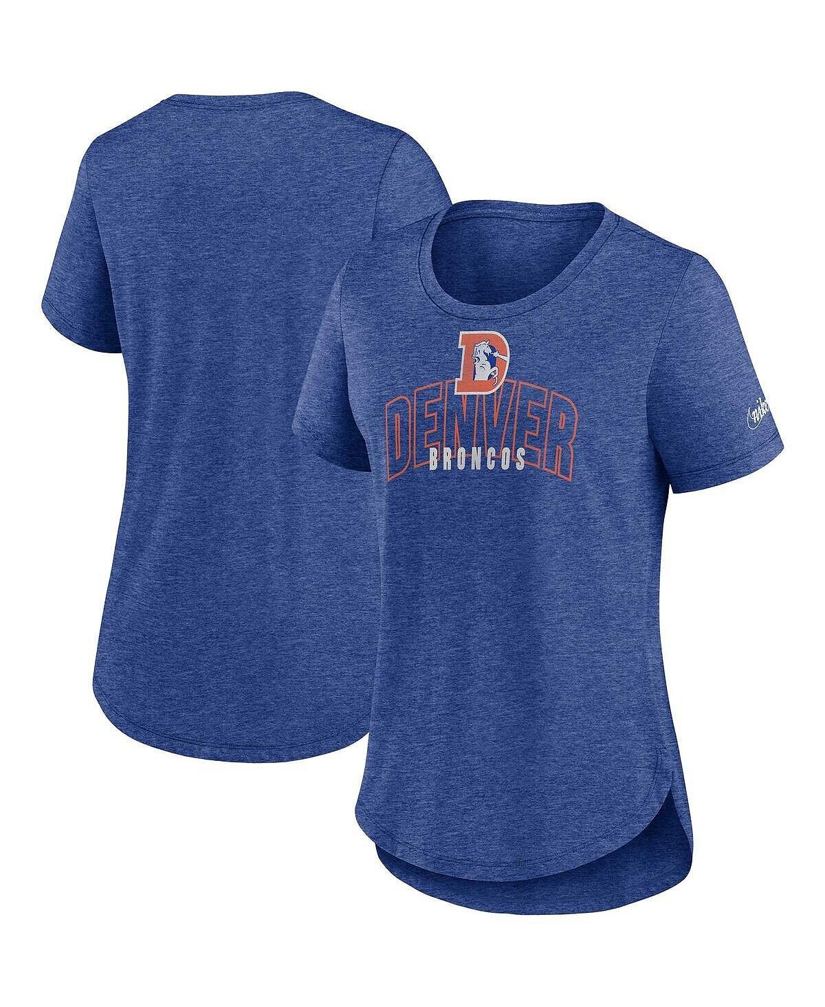 

Женская футболка Heather Royal Denver Broncos Fashion Tri-Blend Nike