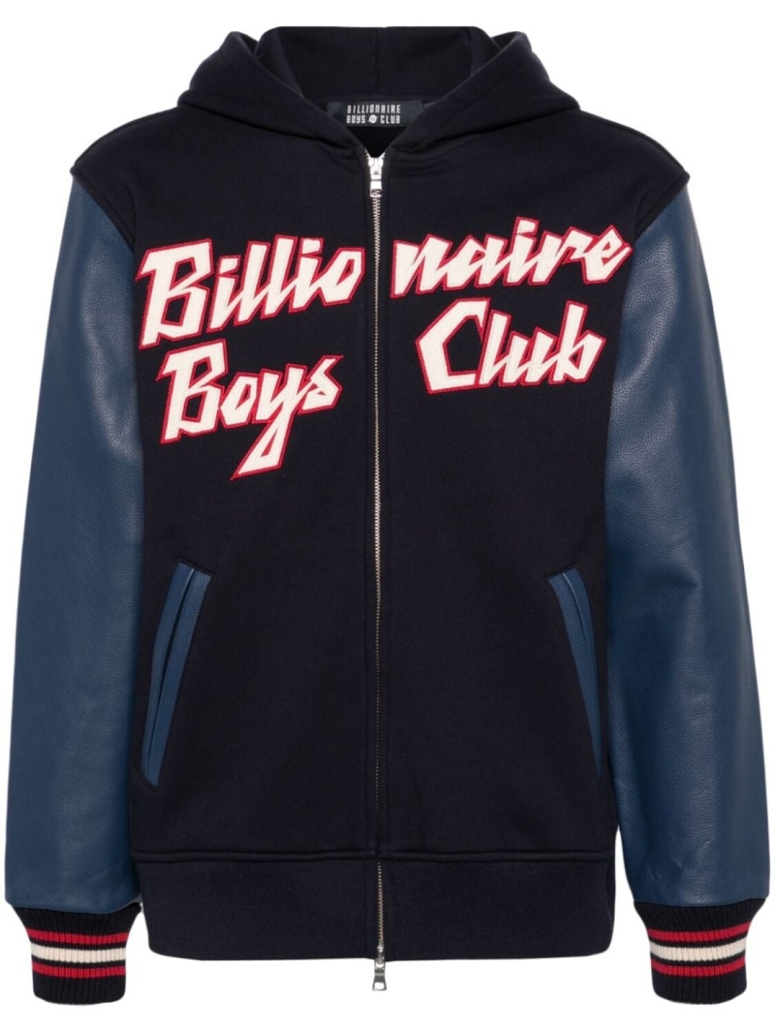 

Billionaire Boys Club бомбер с капюшоном и нашивкой-логотипом, синий